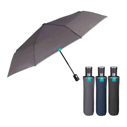 perletti paraguas plegable automatico hombre liso ribete 