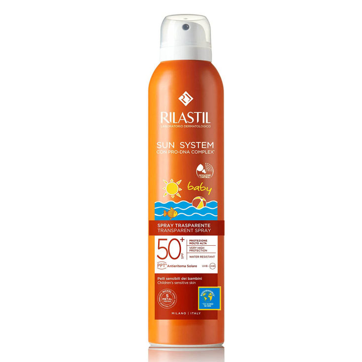 rilastil sun system baby wet-skin solar transparente spf50+ 