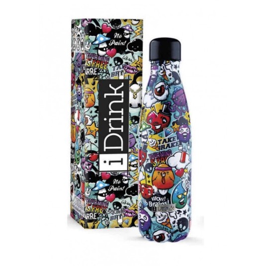 i-drink botella termica grafitti 2 capacidades