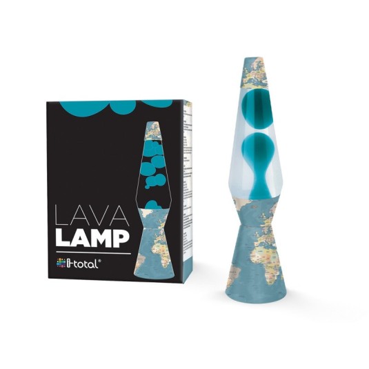 i-total lampara de lava blue maps