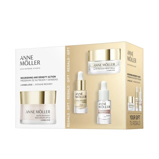a.moller livingoldage extra rich cream p. normal-mixta 50ml set 4 piezas