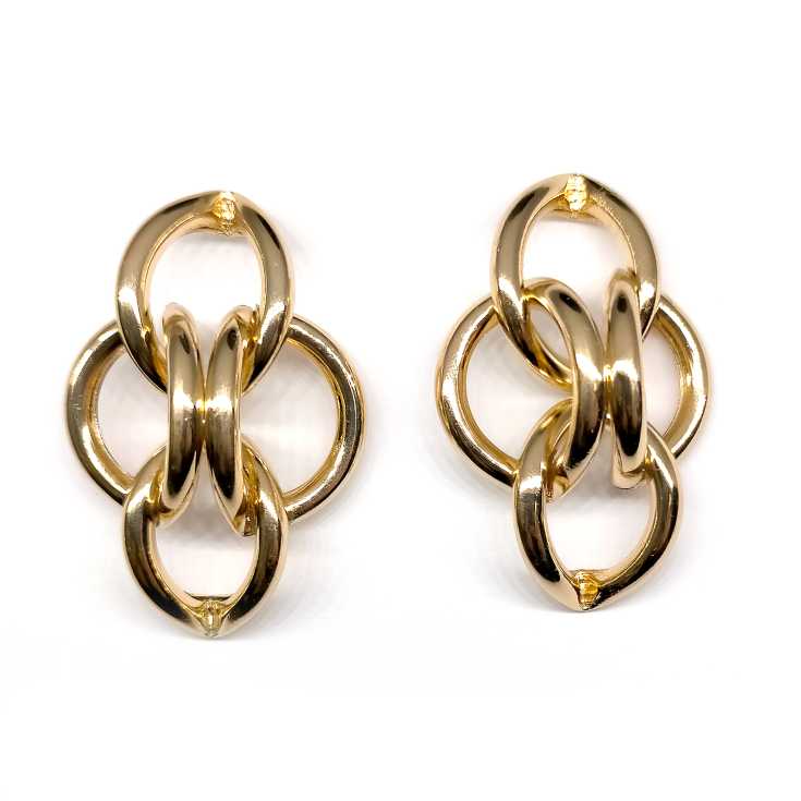 Pendientes dorados colgantes new arrivals