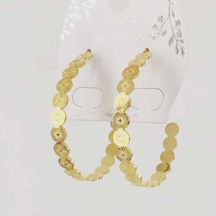 pendientes aro dorado largo diseño bolas 1 par pendientes aro dorado largo diseño bolas 1 par
