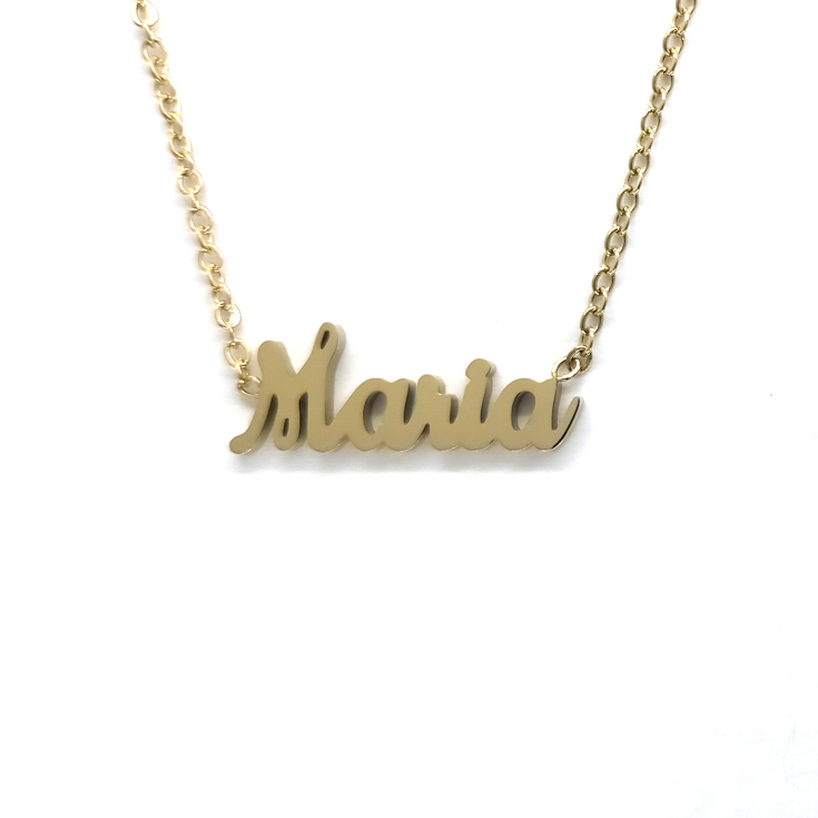 collar maria dorado