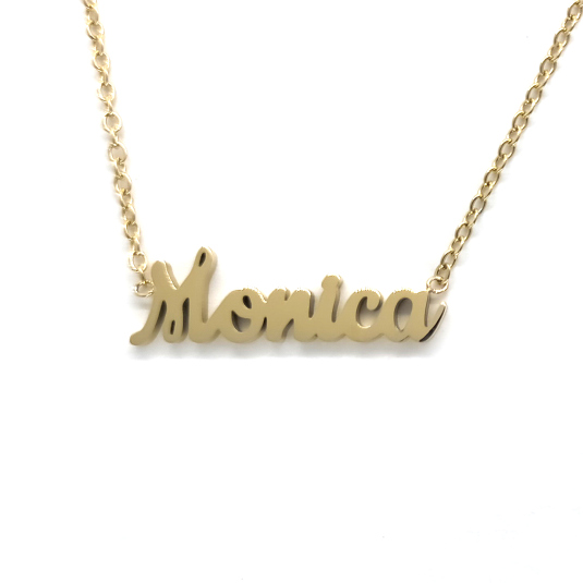 collar monica dorado