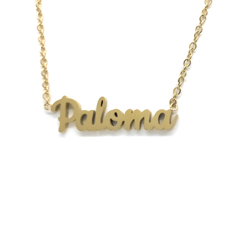 collar paloma dorado