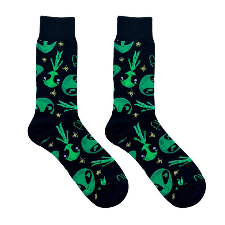 happy feet calcetines verdes alien happy feet calcetines verdes alien
