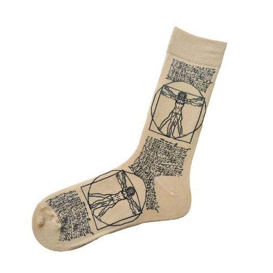 happy feet calcetines arte vitruvio leonardo da vinci 