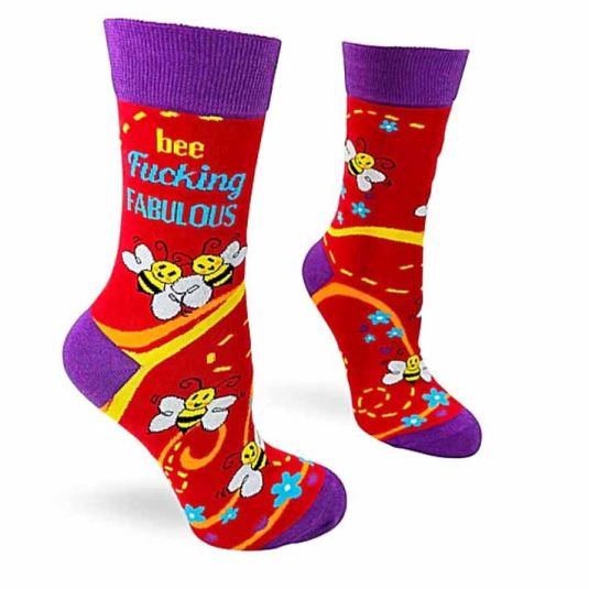 happy feet calcetines bee fucking fabulous