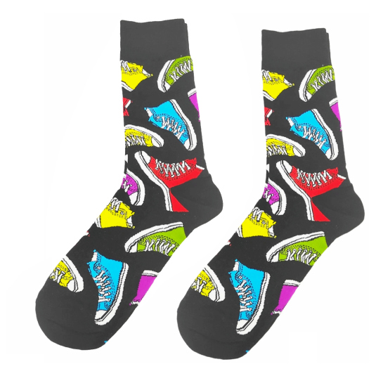 marc jojo calcetin negro estampado converse