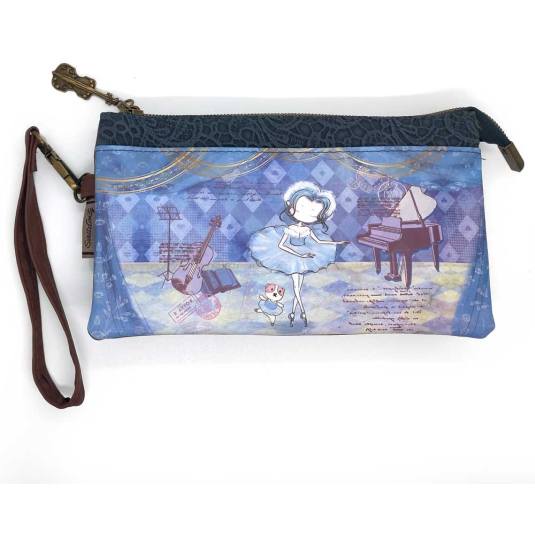 sweet & candy ballerina blue cartera mediana 3 compartimentos asa sweet & candy ballerina blue cartera mediana 3 compartimentos asa