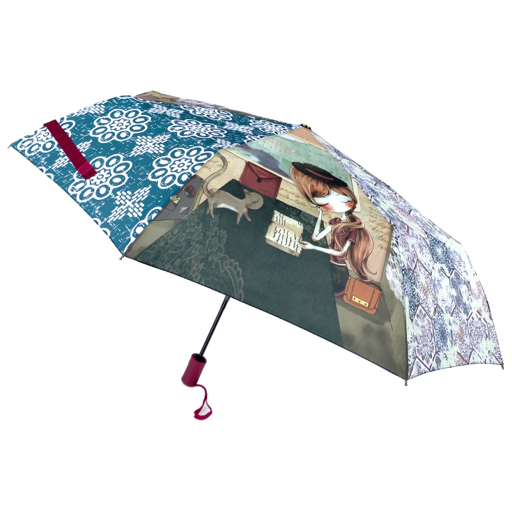 sweet candy girl paraguas plegable automatico - delaUz