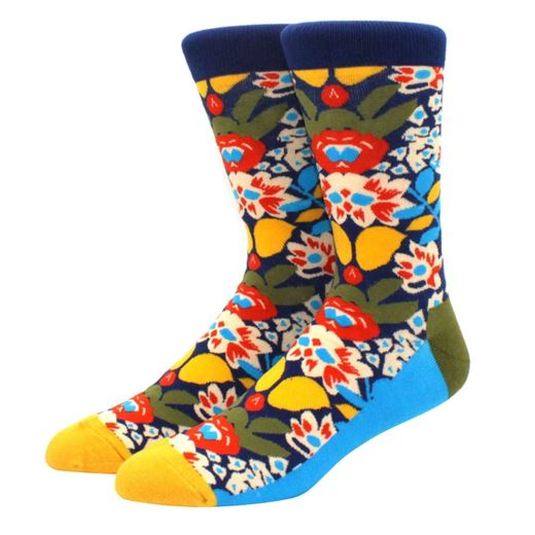 happy feet calcetines estamapdo floral 1 par