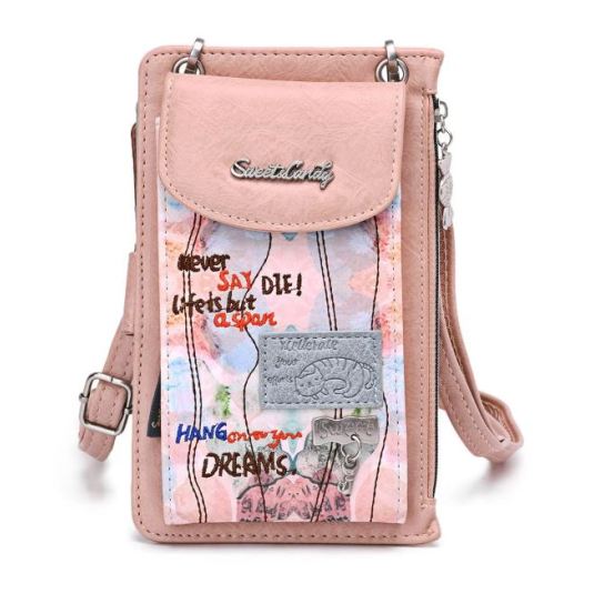 sweet candy portamovil  watercolor rosa