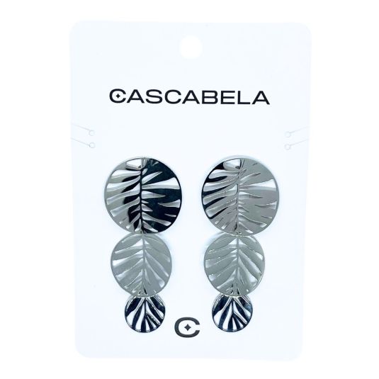 pendientes tropical con colgantes de hojas
