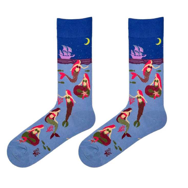 happy feet calcetines azules sirenas happy feet calcetines azules sirenas
