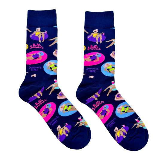 happy feet calcetines divertido hello summer