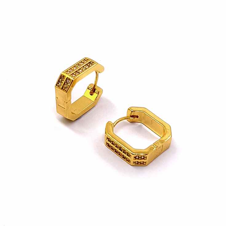 cascabela pendientes dorados aros cuadrados pequeños cascabela pendientes dorados aros cuadrados pequeños