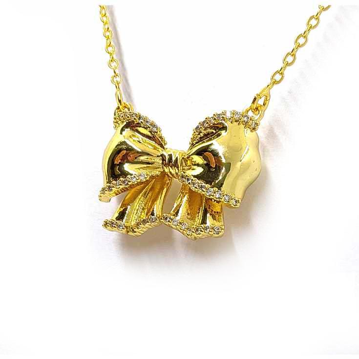 collar lazo dorado