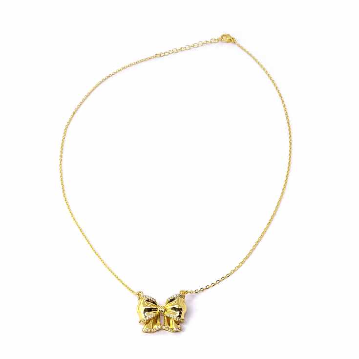 collar lazo dorado