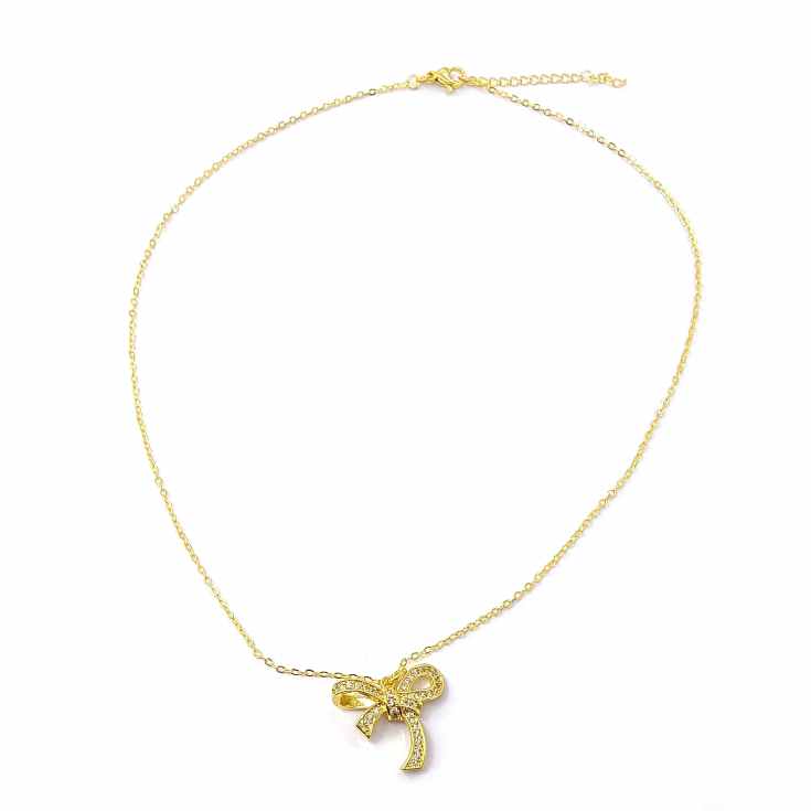 collar lazo dorado