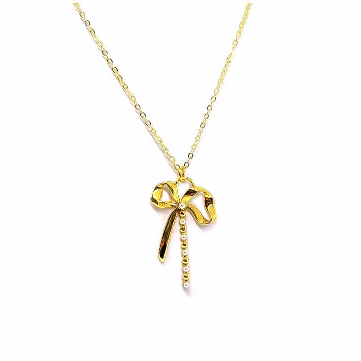 collar lazo dorado