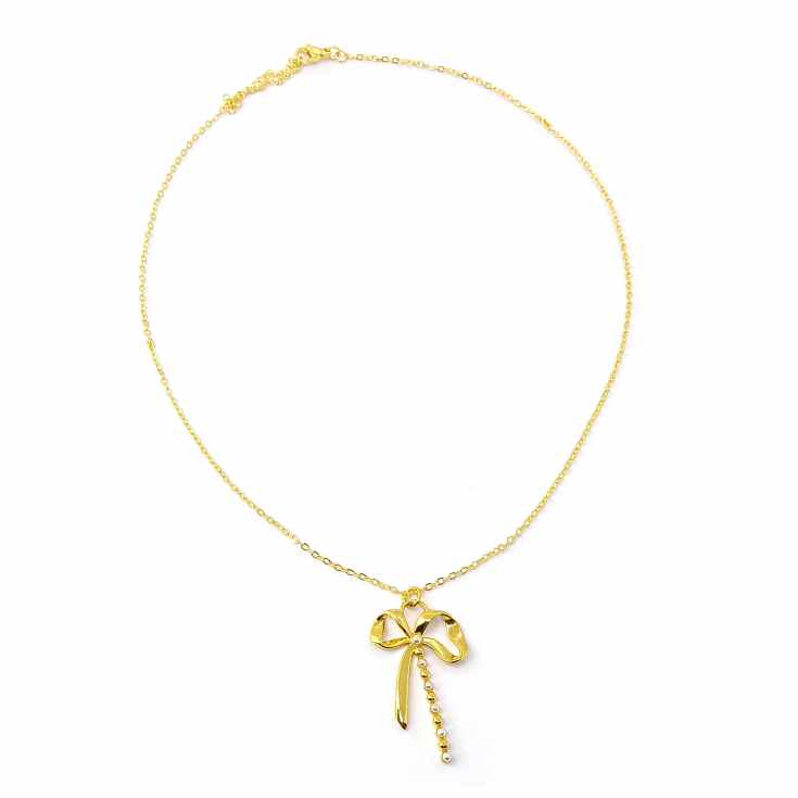 collar lazo dorado