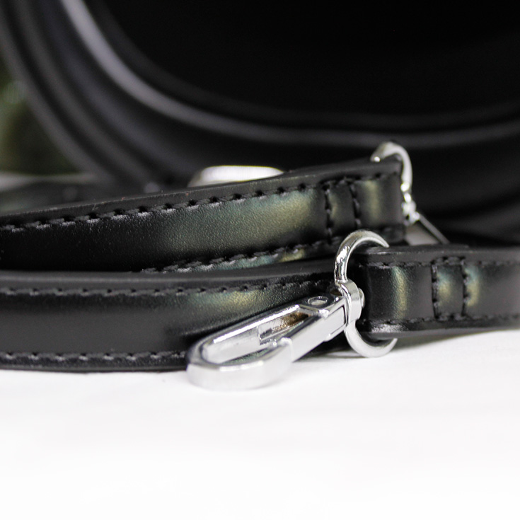 bolso negro media luna