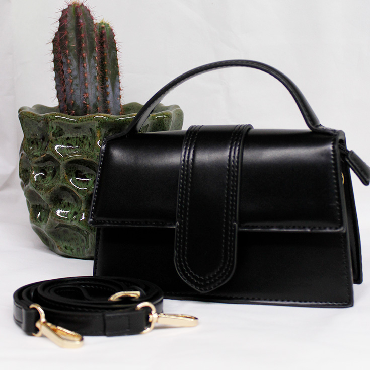 bolso negro solapa pequeño