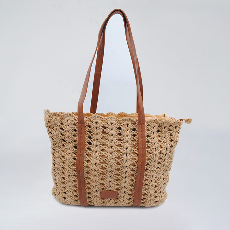 bolso tejido camel de hombro bolso tejido camel de hombro