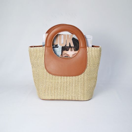bolso pequeño de mano marron