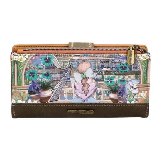 sweet & candy harp with puppy cartera billetero