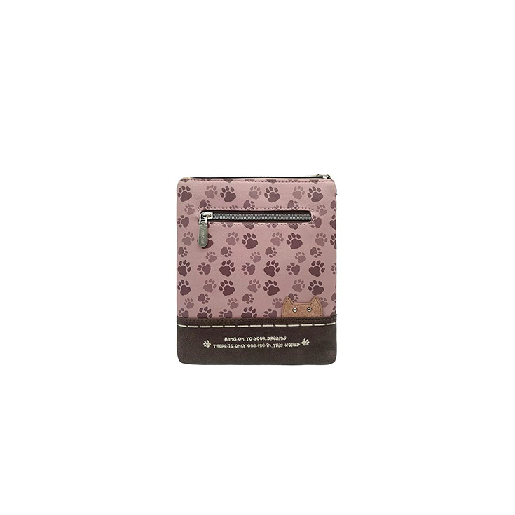 sweet candy bandolera huellas rosa