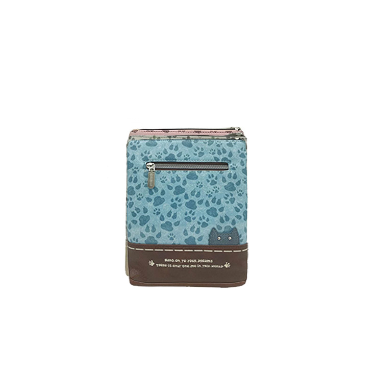 sweet candy bandolera huellas azul
