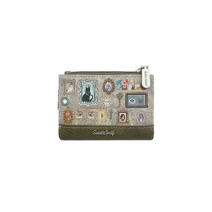 sweet candy cartera huellas verde