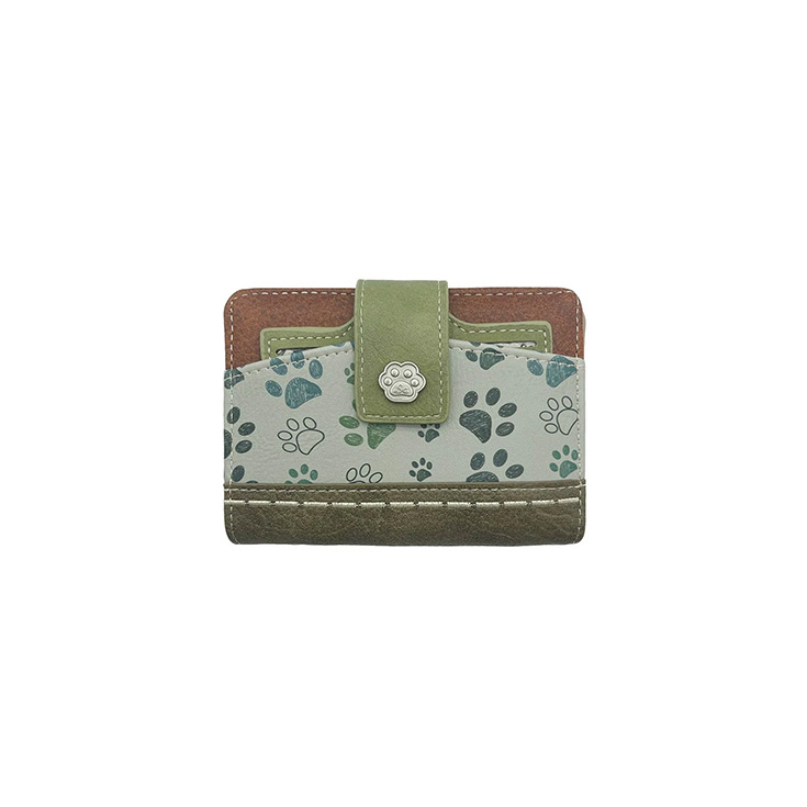 sweet candy cartera huellas verde