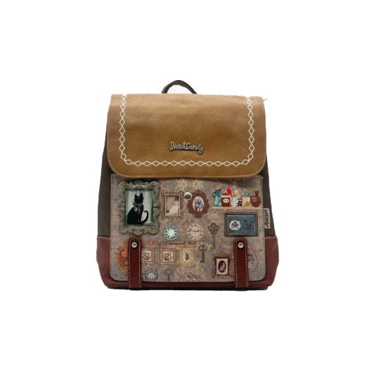 sweet candy mochila huellas verde