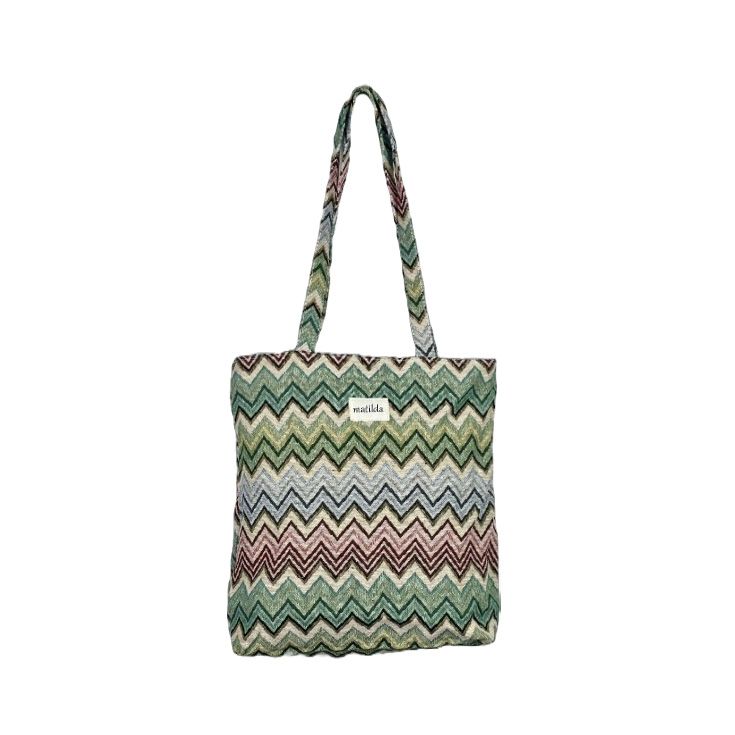 totebag pequeña matilda estampado zigzag totebag pequeña matilda estampado zigzag