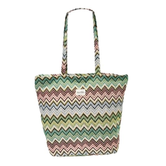 totebag grande matilda estampado zigzag
