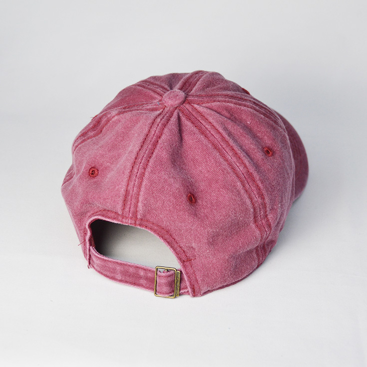 gorra gastada lisa granate
