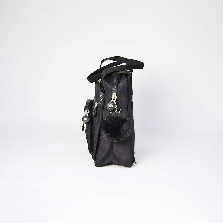 bolso mochila pequeña kaken negra