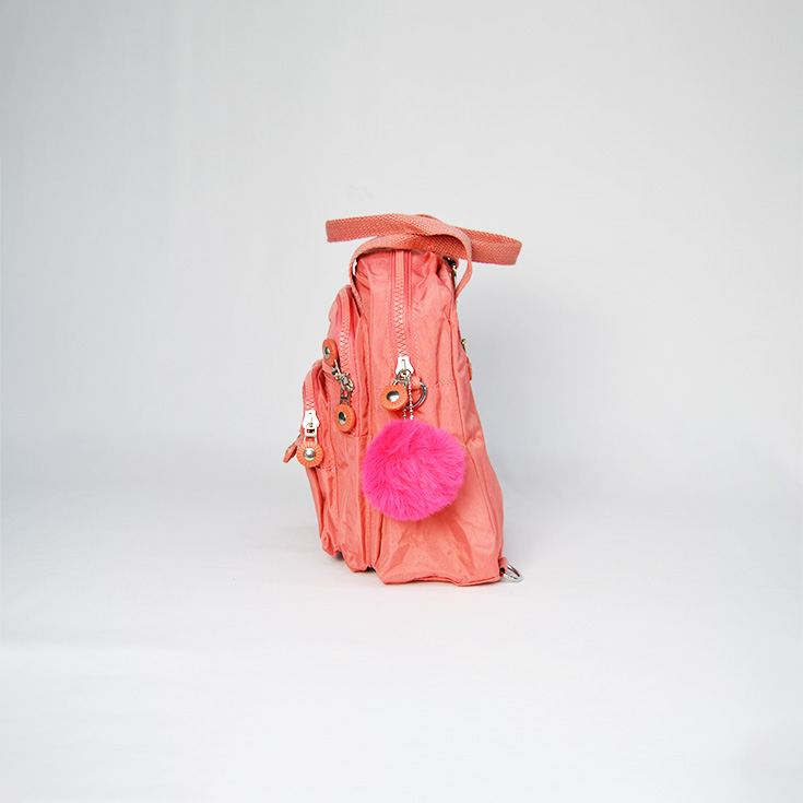bolso mochila pequeña kaken coral
