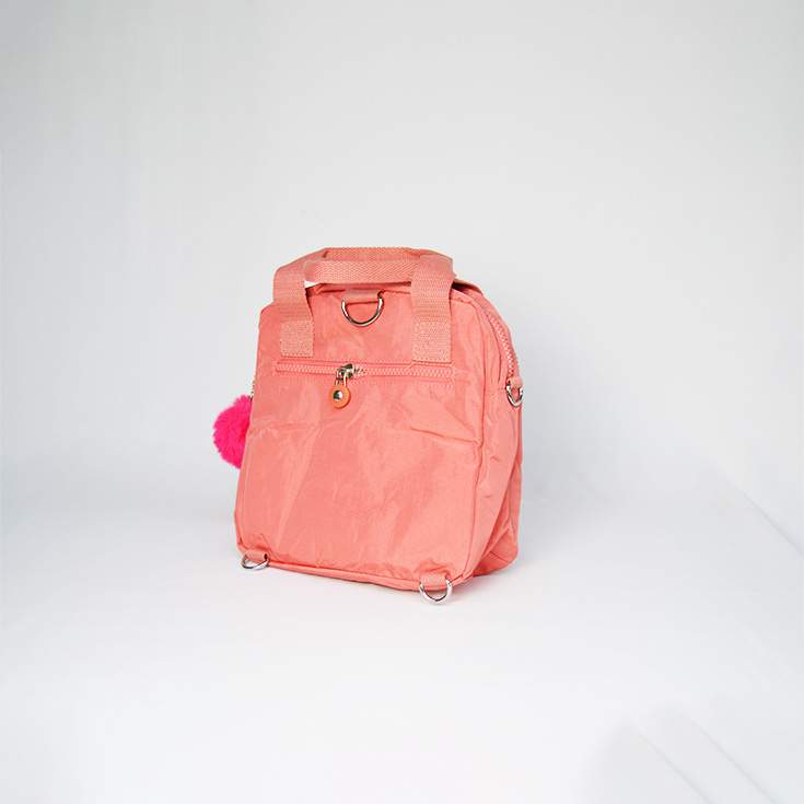 bolso mochila pequeña kaken coral
