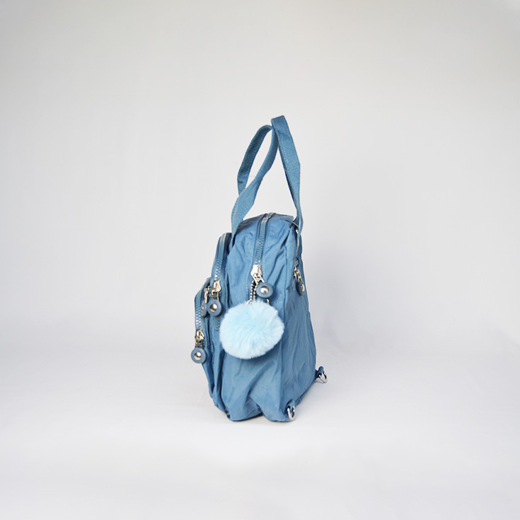 bolso mochila pequeña kaken azul