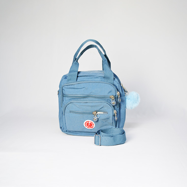 bolso mochila pequeña kaken azul