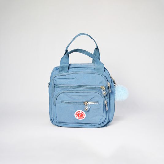 bolso mochila pequeña kaken azul