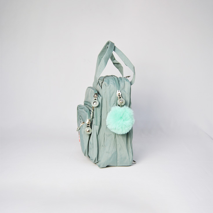 bolso mochila pequeña kaken verde turquesa
