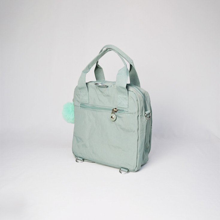 bolso mochila pequeña kaken verde turquesa
