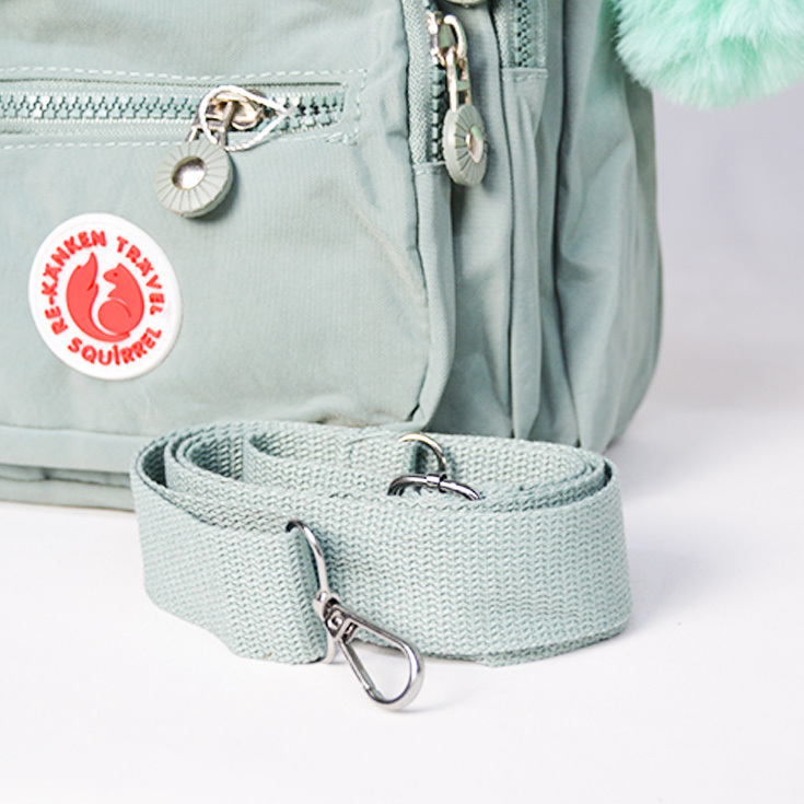 bolso mochila pequeña kaken verde turquesa