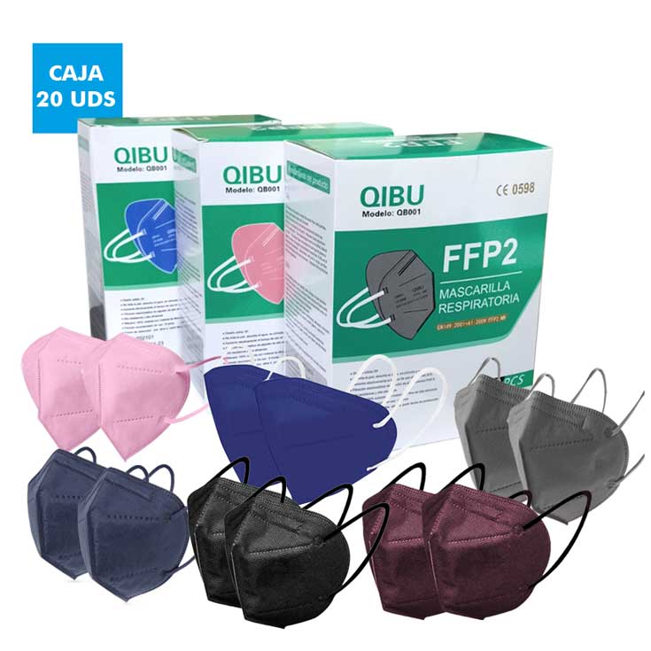 mascarillas ffp2 cajas 20 unidades colores adulto mascarillas ffp2 cajas 20 unidades colores adulto